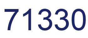 Número 71330 imagen azul