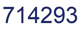 Número 714293 imagen azul