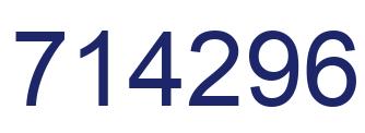 Number 714296 blue image