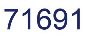 Number 71691 blue image