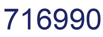 Number 716990 blue image