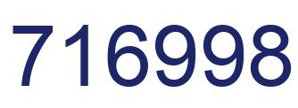 Number 716998 blue image