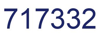 Number 717332 blue image