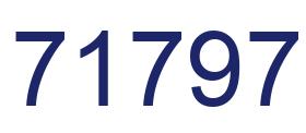 Número 71797 imagen azul