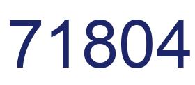 Número 71804 imagen azul