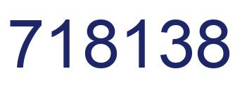 Número 718138 imagen azul