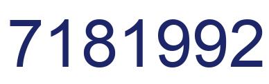 Número 7181992 imagen azul