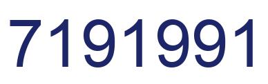 Número 7191991 imagen azul