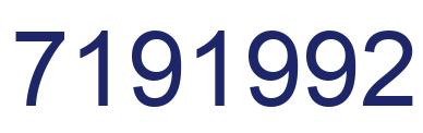 Number 7191992 blue image