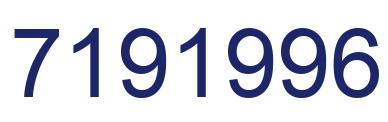 Number 7191996 blue image