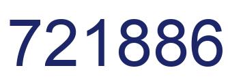Number 721886 blue image