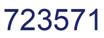 Número 723571 imagen azul
