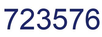 Número 723576 imagen azul