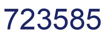 Número 723585 imagen azul