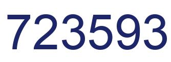 Número 723593 imagen azul