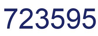 Número 723595 imagen azul