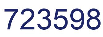 Número 723598 imagen azul