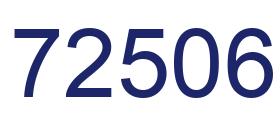 Number 72506 blue image