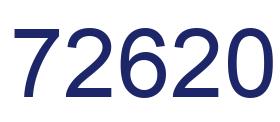 Number 72620 blue image