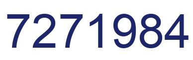 Number 7271984 blue image