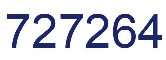 Number 727264 blue image