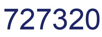 Número 727320 imagen azul