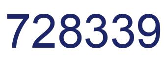 Número 728339 imagen azul