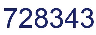 Número 728343 imagen azul
