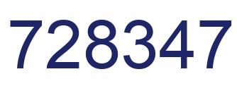 Número 728347 imagen azul