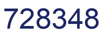 Número 728348 imagen azul