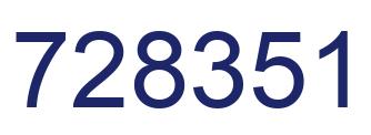 Número 728351 imagen azul