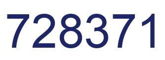 Número 728371 imagen azul