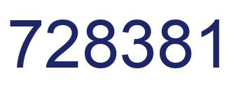 Número 728381 imagen azul