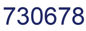 Number 730678 blue image