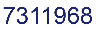 Number 7311968 blue image