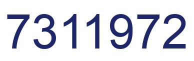 Number 7311972 blue image