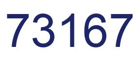 Número 73167 imagen azul