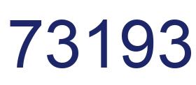 Número 73193 imagen azul