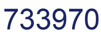 Number 733970 blue image