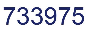 Number 733975 blue image
