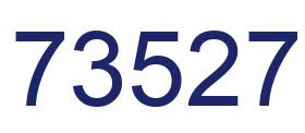 Number 73527 blue image