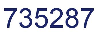 Número 735287 imagen azul
