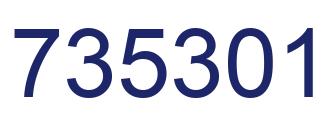 Número 735301 imagen azul