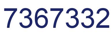 Número 7367332 imagen azul