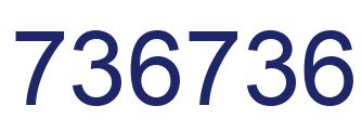 Número 736736 imagen azul