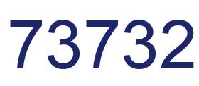 Número 73732 imagen azul