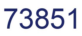 Número 73851 imagen azul