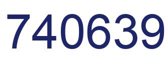Número 740639 imagen azul
