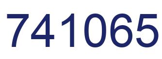 Number 741065 blue image