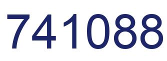 Number 741088 blue image